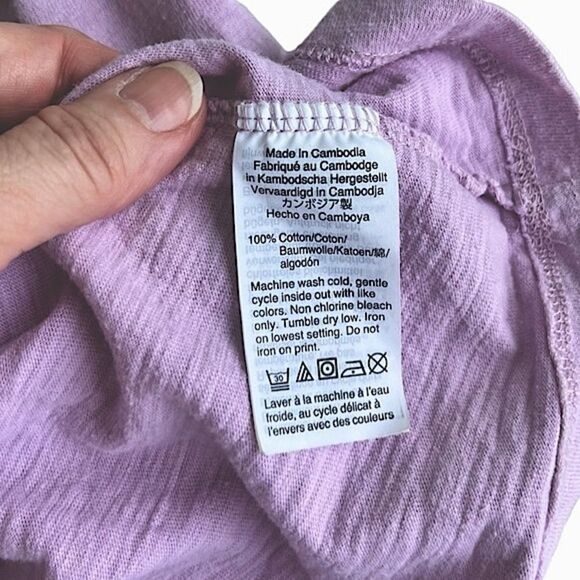 🌴 Crewcuts Lavender Smiley Face T-Shirt (Size 14) - Picture 6 of 13